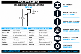 STOUGHTON TOP RAIL 52' 02-20573-623-50