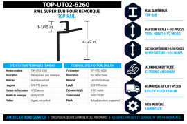 UTILITY TOP RAIL 1-6650-179