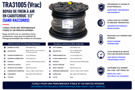 TRAMEC 1/2" AIR BRAKE HOSE