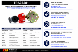 TRAMEC GLADHAND EMERGENCY SWIVEL 45 DEG