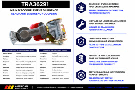 TRAMEC EMERGENCY GLADHAND W/MTG BRACKET