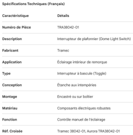 INTERRUPTEUR PNEUMATIQUE / &Eacute;LECTRIQUE