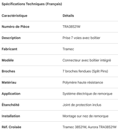 R&Eacute;CEPTACLE D'ALIMENTATION &Eacute;LECTRIQUE