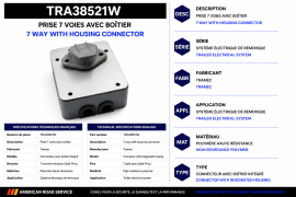 TRAMEC 7 WAY RECEPTACLE SPLIT PIN W/HOUSING 38521W
