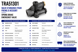 TRAMEC SPRING BRAKE EMERGENCY VALVE