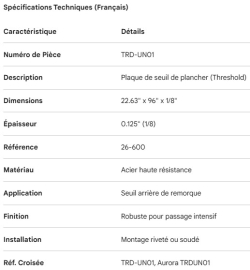PLAQUE PROTECTRICE DE PLANCHER