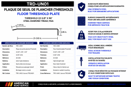 THRESHOLD FLOOR PLATE  22.63" X 96" X 118 (26-600)