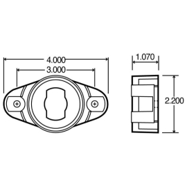 TRUCK LITE RADIUS ADAPTOR BRACKET