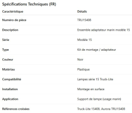 SUPPORT DE LUMI&Egrave;RE