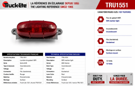 TRUCK LITE 95R CLEARANCE LIGHT RED