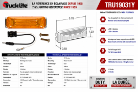 TRUCK LITE LED MODEL 19 BASE MOUNT KIT