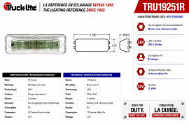 TRUCK LITE LAMP MODEL 19 LED RED