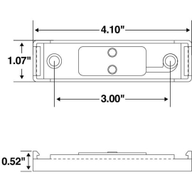 TRUCK LITE MOUNTING BRACKET W/WIRE