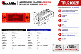 TRUCK LITE MARKER / CLEARANCE LIGHT REFLECTOR RED