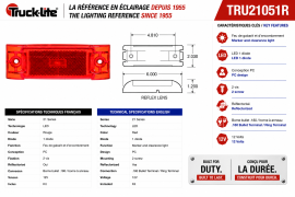 TRUCK LITE MODEL 21 LED MARKER / CLEARANCE RED