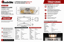 TRUCK LITE SUPER 21 LICENCE LAMP