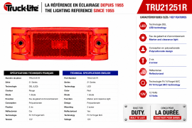 TRUCK LITE LED MODEL 21 MARKER LIGHT RED