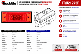 TRUCK LITE MODEL 21 LED RED