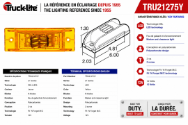 TRUCK LITE MODEL 21 LED AMBER