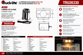 TRUCK LITE CHROME LICENCE LIGHT