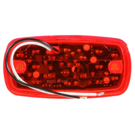 TRUCK LITE LED LAMP 2" X 4" MARKER RED