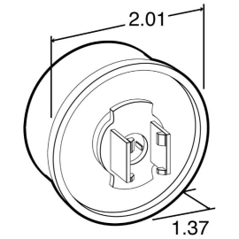 TRUCK LITE LED LIGHT ONLY 2" RED