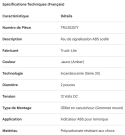 TRUCK LITE ABS 2" SEALED LIGHT