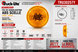 TRUCK LITE - LUMI&Egrave;RE ABS 2'' SCELL&Eacute;