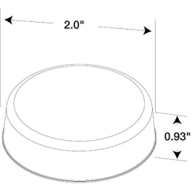 TRUCK LITE LED LAMP 2" ROUND MARKER AMBER