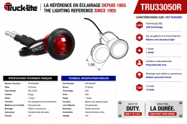 TRUCK LITE LED MOD 33 LIGHT RED