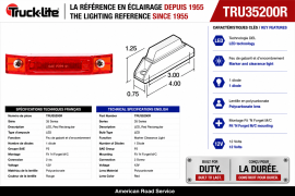 TRUCK LITE LED LIGHT RED
