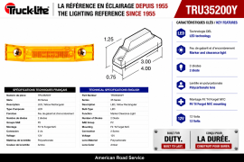 TRUCK LITE LED LIGHT AMBER
