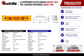 TRUCK LITE LED MODEL 35 LIGHT AMBER