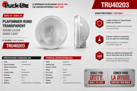 TRUCK LITE 4" DOME LAMP GROMMET MOUNT