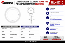 TRUCK LITE SKYLITE ROUND LENS 4"