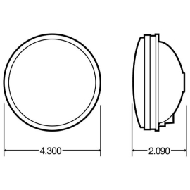 TRUCK LITE MOD 40 4" SEALED ECON ST&T LAMP RED
