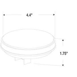 TRUCK LITE LED LAMP 4" ROUND STT AMBER