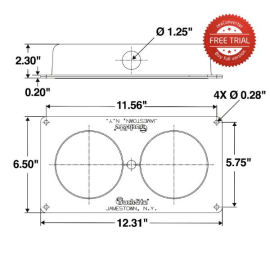 TRUCK LITE MODULE HOUSING PLASTIC