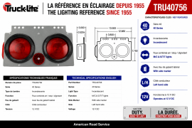 TRUCK LITE LIGHT BOX S/T/T COMPLETE LH