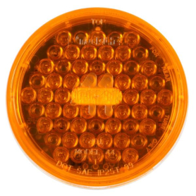 TRUCK LITE REAR TURN LAMP 4" LED 42 DIODE FIT N FORGET AMBER