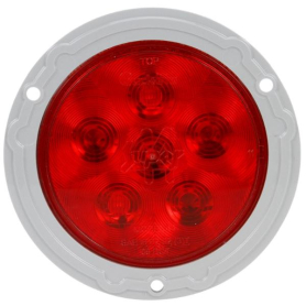 TRUCK LITE 17LED SUPER 44 GRAY FLANGE STT RED