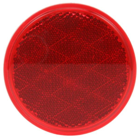 TRUCK LITE REFLECTOR ROUND 3-3/16" RED