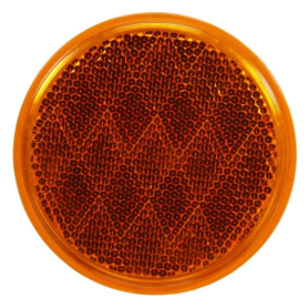 TRUCK LITE REFLECTOR ROUND 3-3/16" AMBER