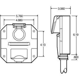 TRUCK LITE 7 WAY NOSE BOX PROPAR STYLE