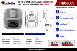 TRUCK LITE 7 WAY NOSE BOX PROPAR STYLE