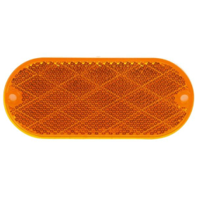 TRUCK LITE REFLECTOR OVAL STICK AMBER