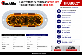 TRUCK LITE LED MODEL 60 AUXILIARY/TURN SEQ ARROW KT AMBER