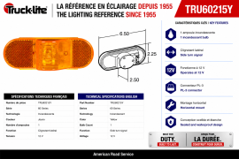 TRUCK LITE TURN INDICATOR LAMP AMBER
