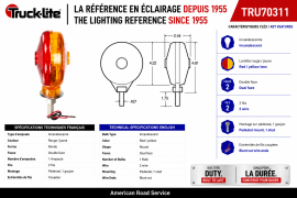 TRUCK LITE S/T/T LAMP ASSY DOUBLE FACE