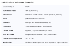 TRUCK LITE 4 WAY JUNCTION BOX
